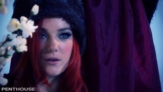 Penthouse Lesbičky Dani a Marie kurva navzájem ve sněhu